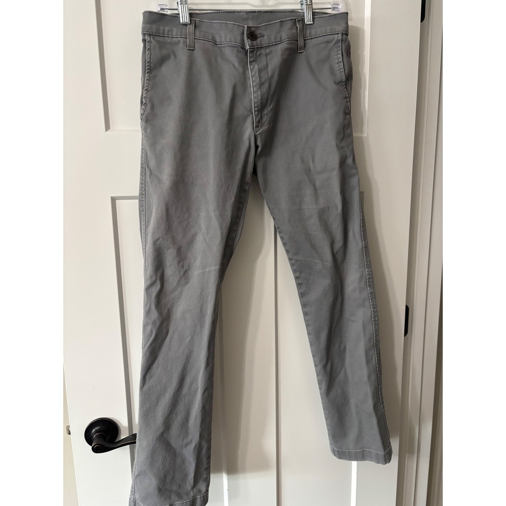 Kennedy Denim Co Mens Grey Chino Pants Size 32 Made in USA Cotton Lycra Blend - Picture 1 of 7